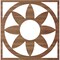 Ekena Millwork Blume Wood Fretwork Pierced Ceiling Medallion, Walnut, 22"OD x 7 5/8"ID x 3/8"T CMWP22X22X0375BLWA - alternate 4